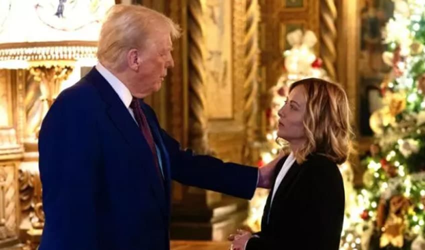 Italian PM Meloni meets Trump at Mar-a-Lago residence (Courtesy: Online) Italian PM Meloni meets Trump at Mar-a-Lago residence (Courtesy: Online)