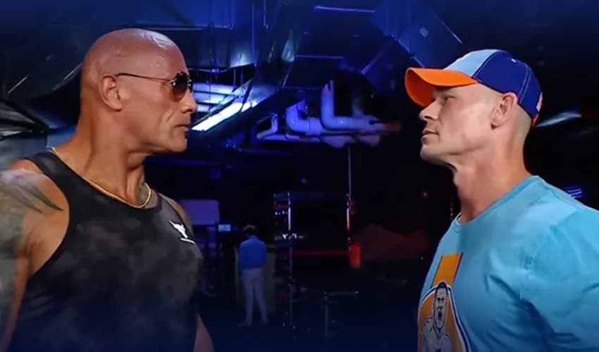 Dwayne The Rock Johnson John Cena Dwayne The Rock Johnson John Cena