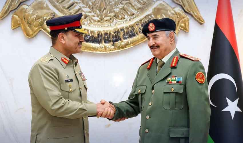 Field Marshal Asim Munir meets Libya's Field Marshal Khalifa Belqasim Haftar Field Marshal Asim Munir meets Libya's Field Marshal Khalifa Belqasim Haftar