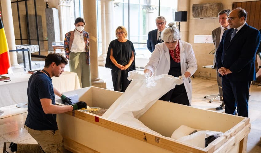 2,000-year-old sarcophagus returned to Egypt (Courtesy: File) 2,000-year-old sarcophagus returned to Egypt (Courtesy: File)