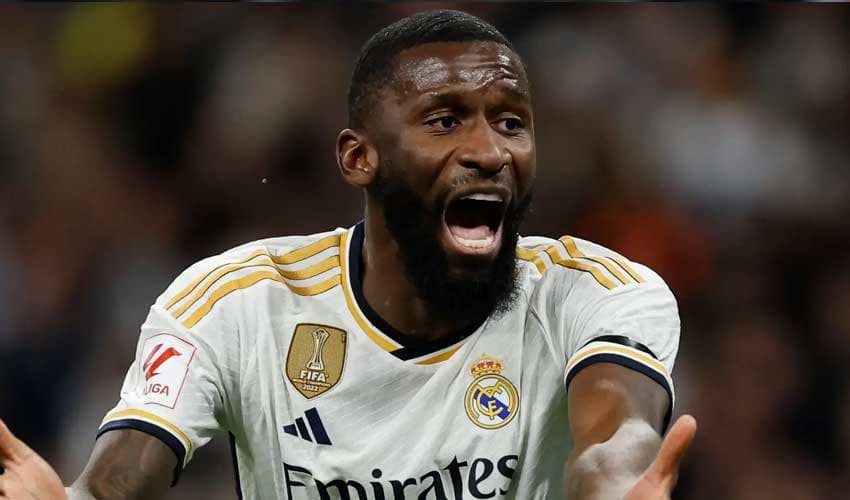 Real's Ruediger suffers thigh injury (Courtesy: Online) Real's Ruediger suffers thigh injury (Courtesy: Online)