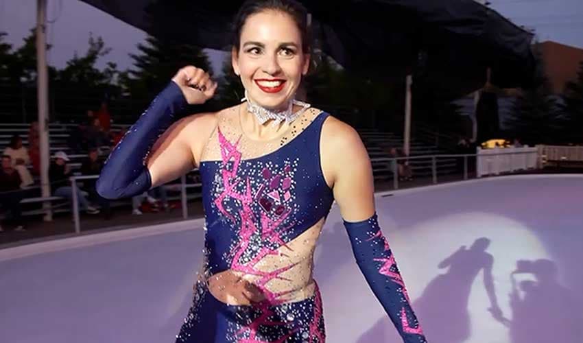 Hungarian skater sets Guinness World Record with 136 skips on ice (Courtesy: Online) Hungarian skater sets Guinness World Record with 136 skips on ice (Courtesy: Online)