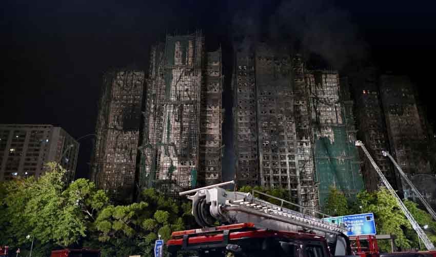 Hong Kong building fire Hong Kong building fire