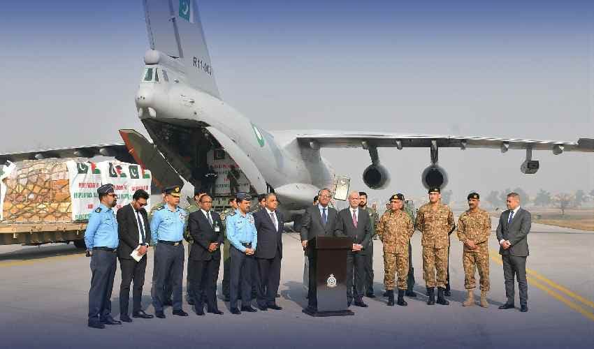 Pakistan aid supplies for Palestine Pakistan aid supplies for Palestine