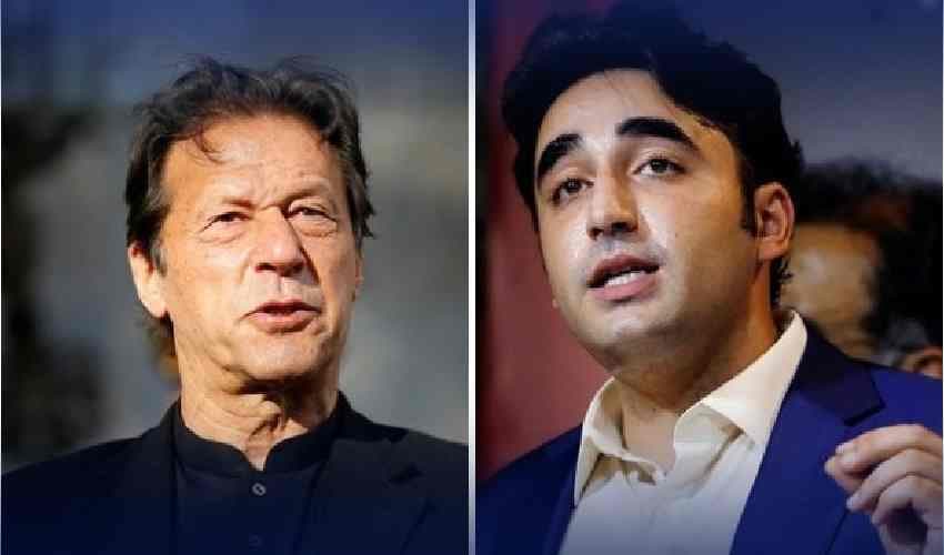 Imran Khan and Bilawal Bhutto Imran Khan and Bilawal Bhutto