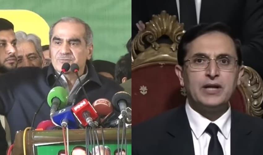 From left to right: Saad Rafique and Barrister Gohar – Files From left to right: Saad Rafique and Barrister Gohar – Files