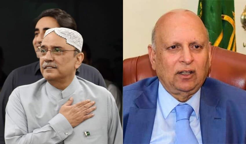 From left to right: Asif Ali Zardari and Chaudhry Sarwar – Files From left to right: Asif Ali Zardari and Chaudhry Sarwar – Files