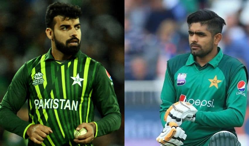 From left to right: Shadab Khan and Babar Azam – Files From left to right: Shadab Khan and Babar Azam – Files