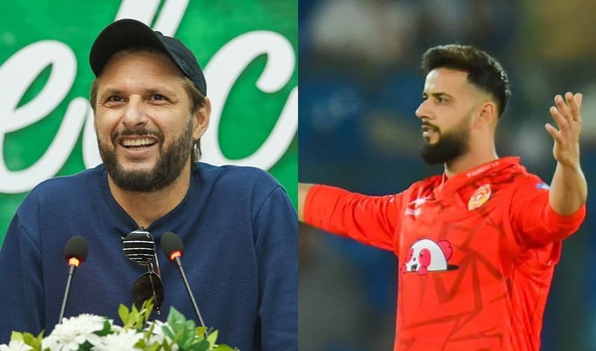 From left to right: Shahid Afridi and Imad Wasim – Files From left to right: Shahid Afridi and Imad Wasim – Files