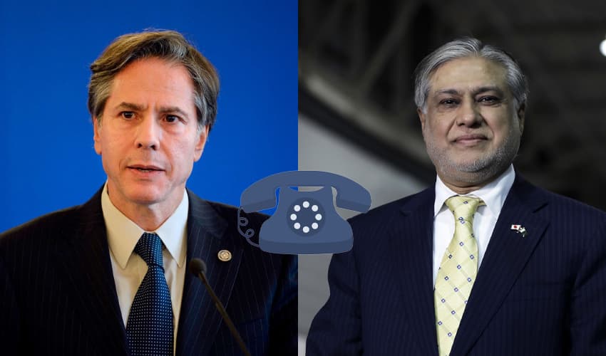 Ishaq Dar, US Antony Blinten Phone Call Ishaq Dar, US Antony Blinten Phone Call