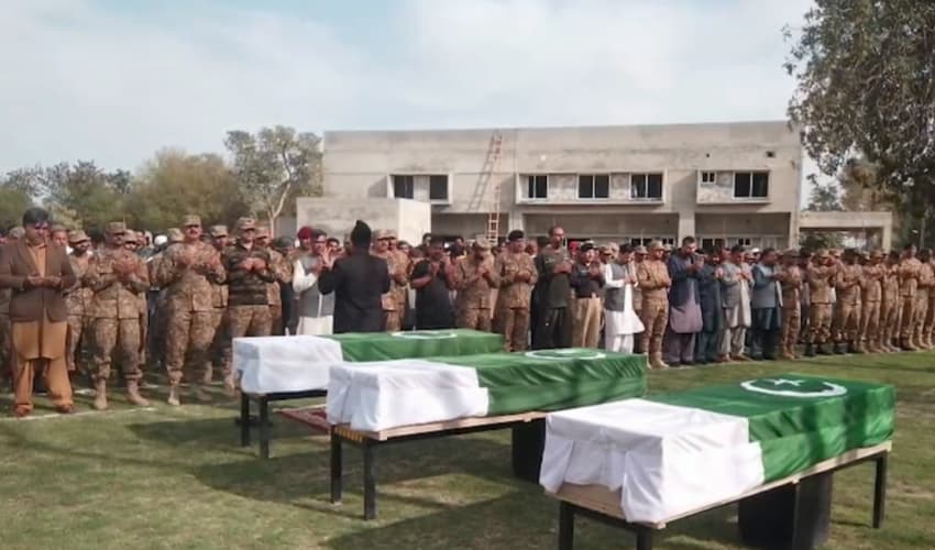 ISPR Bannu Martyrs Funeral ISPR Bannu Martyrs Funeral