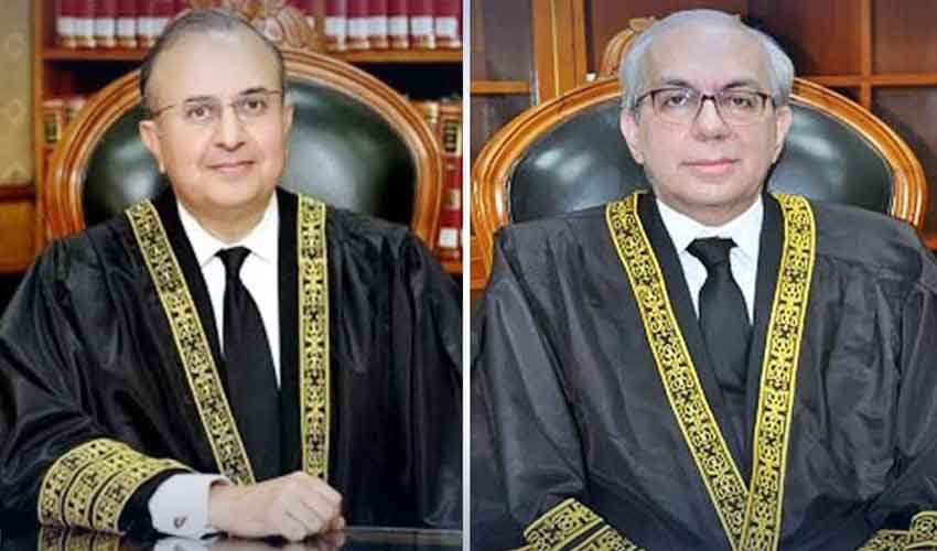 Justice Mansoor Ali Shah and Justice Muneeb Akhtar Justice Mansoor Ali Shah and Justice Muneeb Akhtar