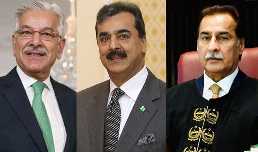 Khawaja Asif, Gillani and Ayaz Sadiq Khawaja Asif, Gillani and Ayaz Sadiq