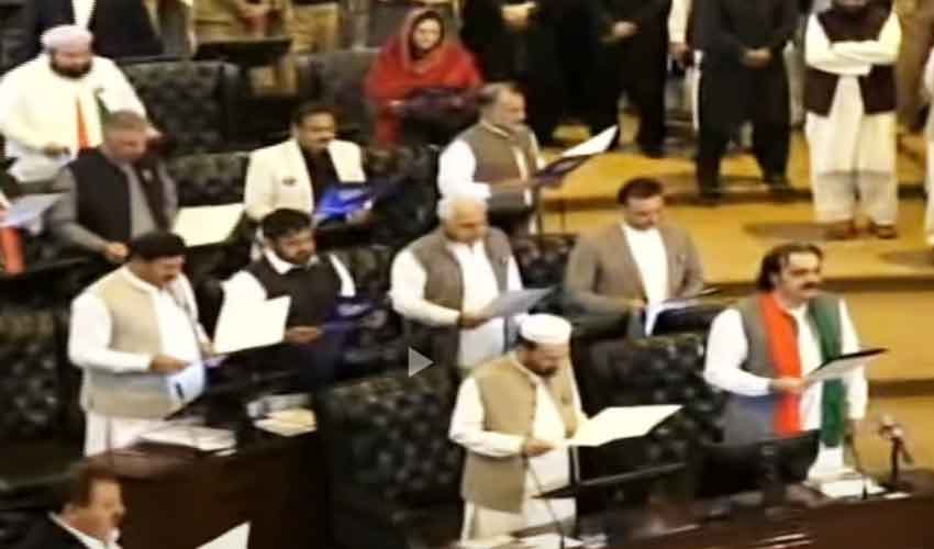 Khyber Pakhtunkhwa Assembly oath Khyber Pakhtunkhwa Assembly oath