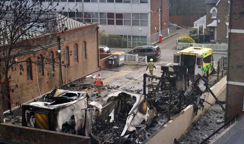 London ambulances attack London ambulances attack