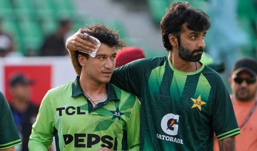 Pakistan batter Maaz Sadaqat suffers head injury (Courtesy: File) Pakistan batter Maaz Sadaqat suffers head injury (Courtesy: File)