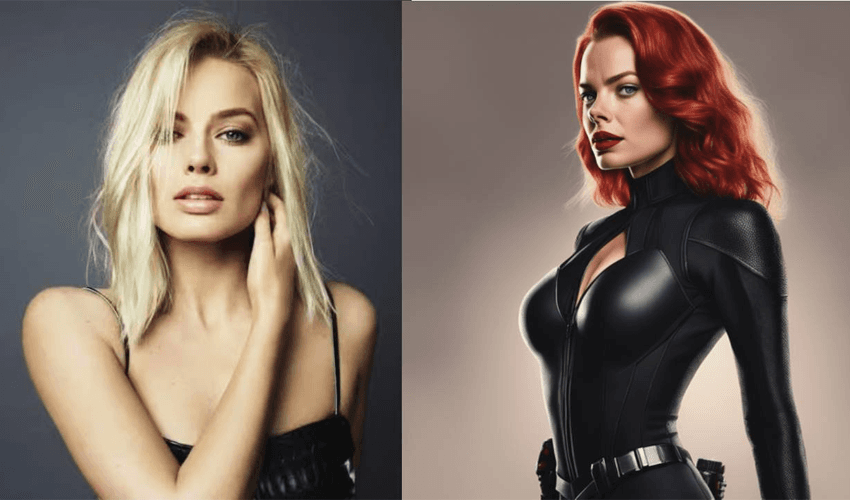 Margot Robbie as Black Widow Margot Robbie as Black Widow