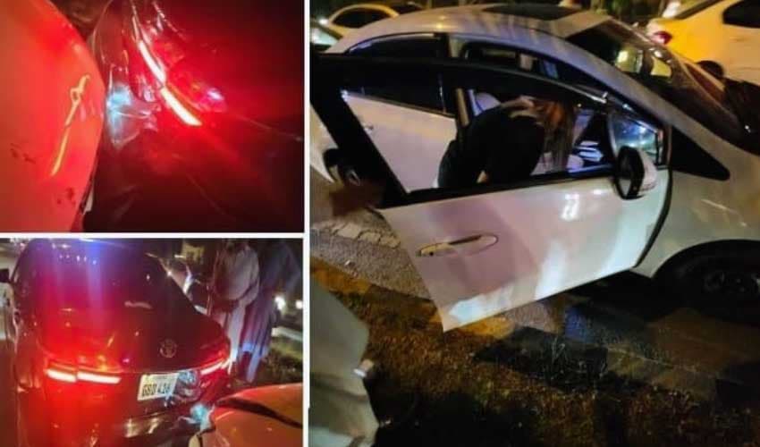 Marriyum Aurangzeb’s car meets with accident (Courtesy: Online) Marriyum Aurangzeb’s car meets with accident (Courtesy: Online)