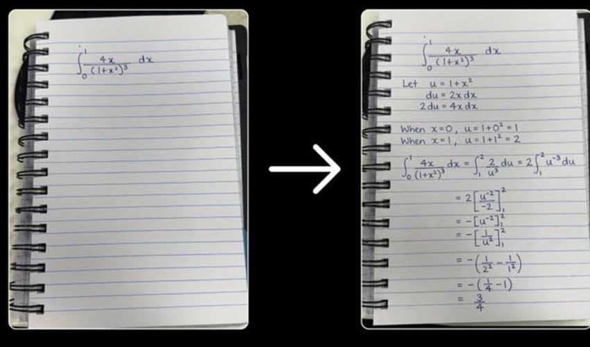 Google’s Nano Banana Pro recreates handwritten maths problem and solution (Courtesy: Online) Google’s Nano Banana Pro recreates handwritten maths problem and solution (Courtesy: Online)
