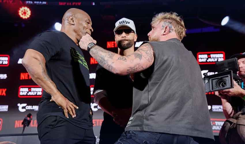 Mike Tyson and Jake Paul Mike Tyson and Jake Paul
