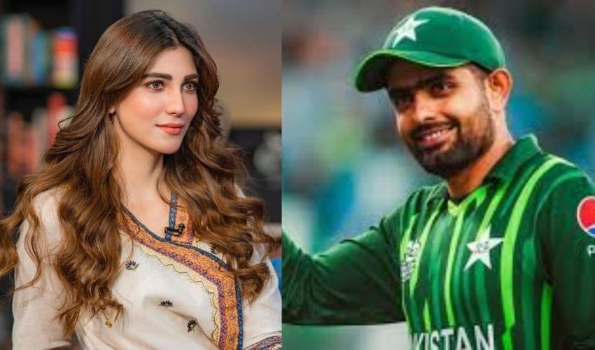 Nazish Jahangir and Babar Azam Nazish Jahangir and Babar Azam
