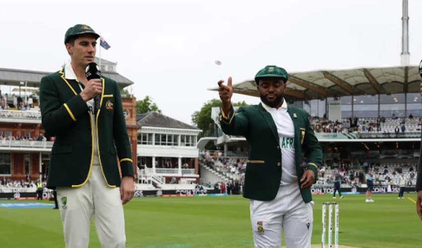 South Africa win toss and put Australia into bat in WTC final (Courtesy: Online) South Africa win toss and put Australia into bat in WTC final (Courtesy: Online)