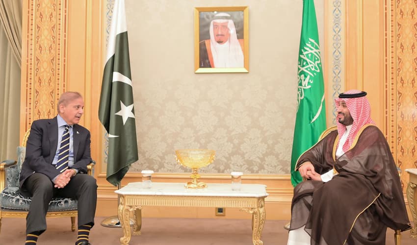 PM Shehbaz and Saudi Crown Prince PM Shehbaz and Saudi Crown Prince