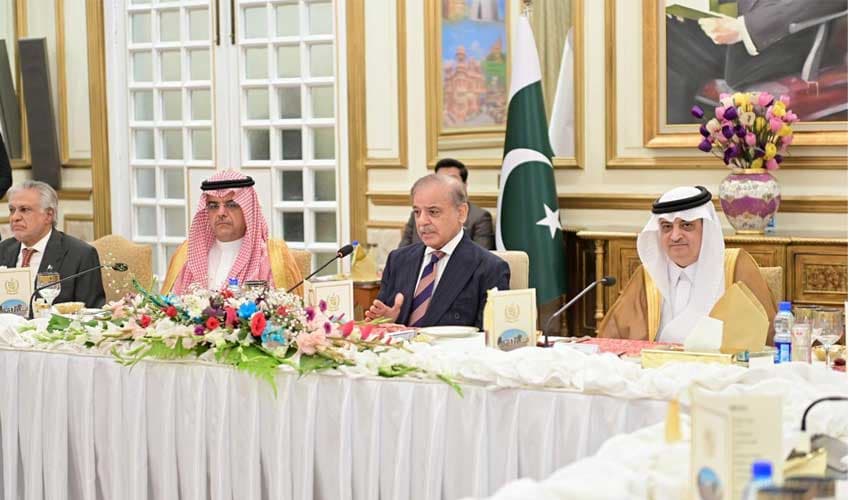 PM expresses confidence in strengthening strategic, trade ties with Saudi Arabia (Courtesy: PM expresses confidence in strengthening strategic, trade ties with Saudi Arabia (Courtesy: @PTVNewsOfficial) PM expresses confidence in strengthening strategic, trade ties with Saudi Arabia (Courtesy: PM expresses confidence in strengthening strategic, trade ties with Saudi Arabia (Courtesy: @PTVNewsOfficial)