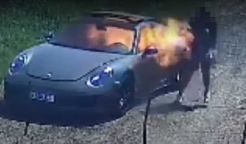 Brazilian man burns luxury Porsche to claim insurance; caught on camera (Courtesy: File) Brazilian man burns luxury Porsche to claim insurance; caught on camera (Courtesy: File)