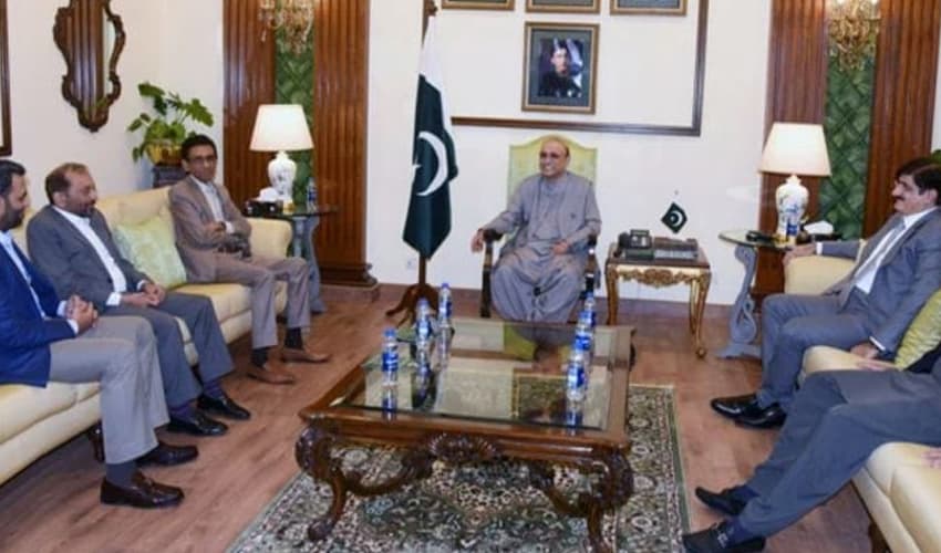 President Asif Zardari MQM meeting President Asif Zardari MQM meeting
