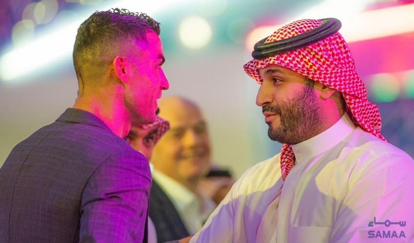 Ronaldo and Saudi crown prince Ronaldo and Saudi crown prince