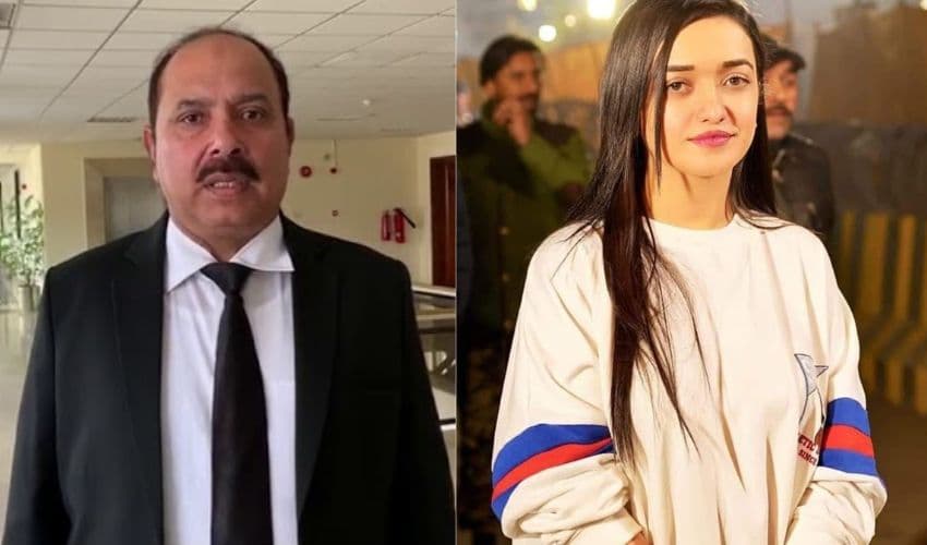 Judge Afzal Majoka and Sanam Saeed - File Photo Judge Afzal Majoka and Sanam Saeed - File Photo