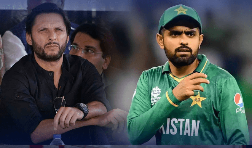 Shahid Afridi and Babar Azam Shahid Afridi and Babar Azam
