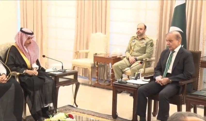 Saudi FM calls on PM Shehbaz Saudi FM calls on PM Shehbaz