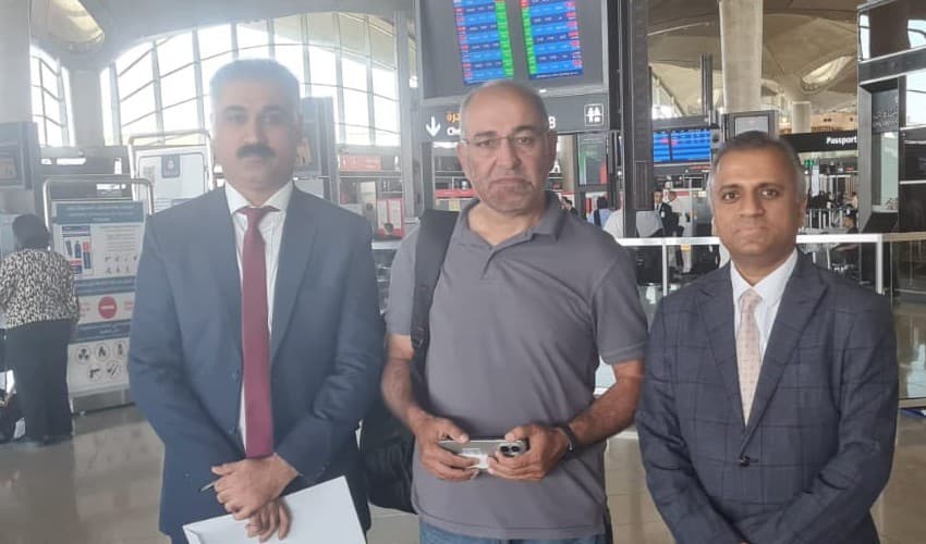 Ex-senator Mushtaq returns to Pakistan after release from Israeli custody (Courtesy: Online) Ex-senator Mushtaq returns to Pakistan after release from Israeli custody (Courtesy: Online)