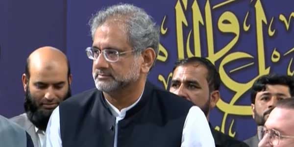 Shahid Khaqan Abbasi. screengrab Shahid Khaqan Abbasi. screengrab