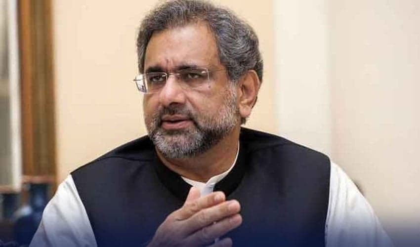 Ex-premier Shahid Khaqan Abbasi hospitalised after chest pain (Courtesy: File) Ex-premier Shahid Khaqan Abbasi hospitalised after chest pain (Courtesy: File)