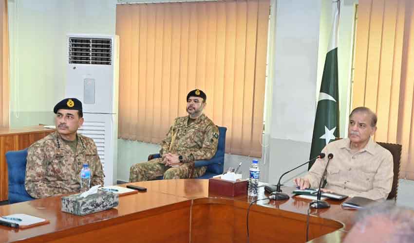 Shehbaz Sharif and Asim Munir in Buner. Photo: ISPR Shehbaz Sharif and Asim Munir in Buner. Photo: ISPR