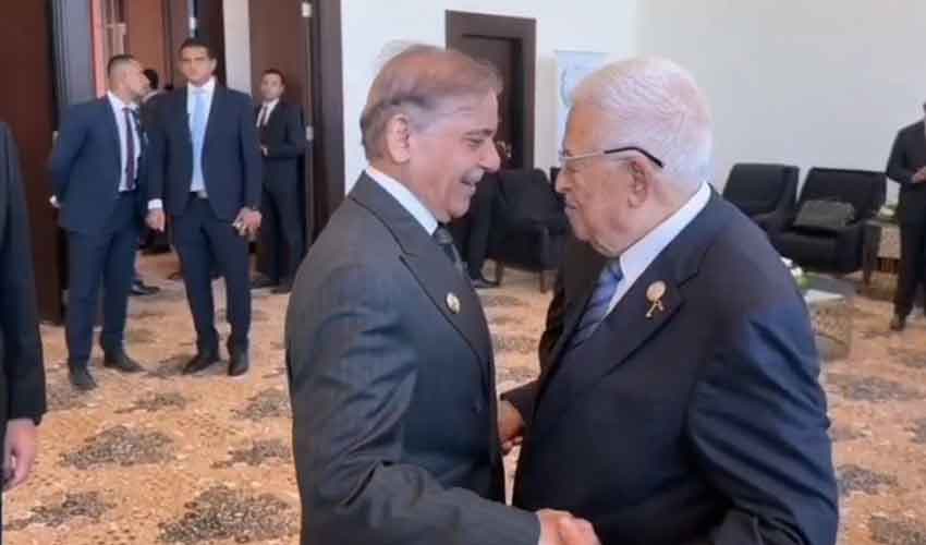 Shehbaz Sharif and Mahmoud Abbas Shehbaz Sharif and Mahmoud Abbas