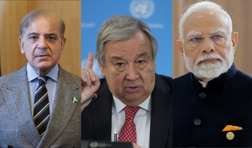 Shehbaz Sharif, UN chief and Modi Shehbaz Sharif, UN chief and Modi