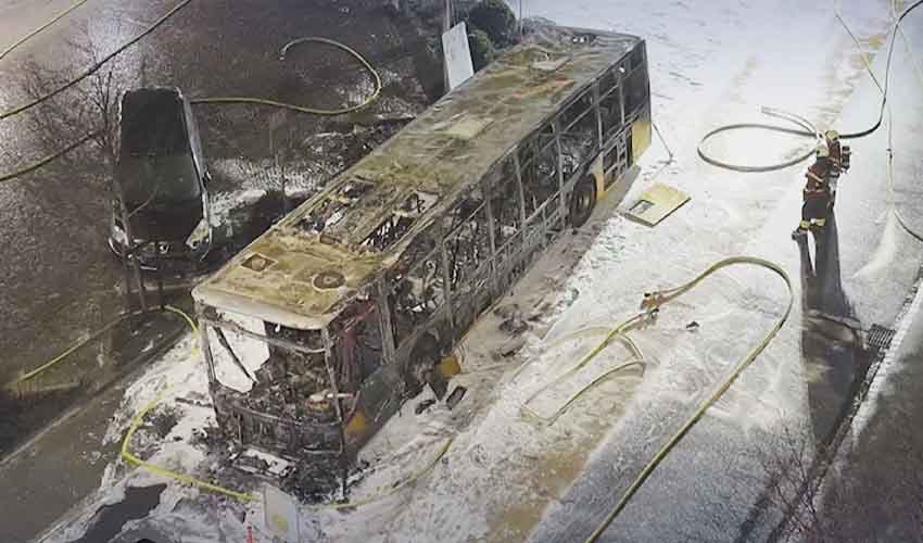 Swiss bus fire Swiss bus fire