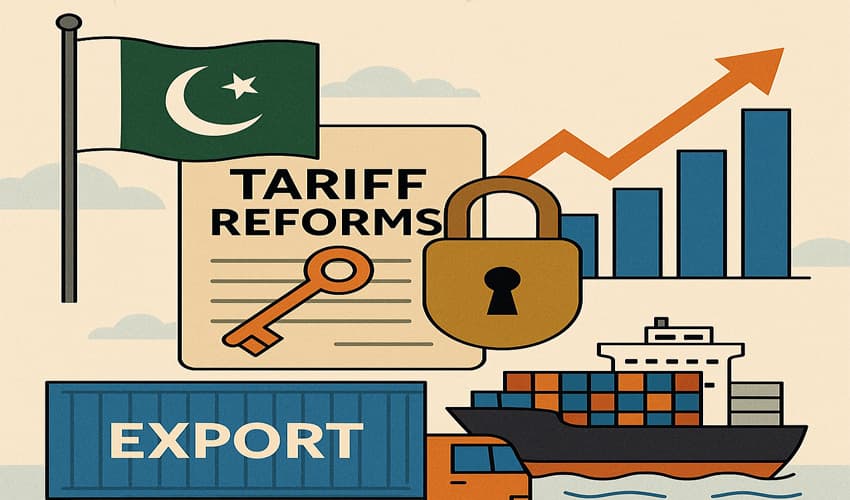Pakistan launches major tariff reforms to boost exports and simplify trade policy. Pakistan launches major tariff reforms to boost exports and simplify trade policy.