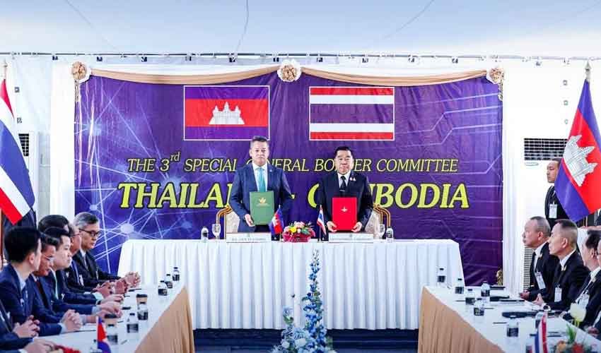 Thailand-Cambodia truce signing Thailand-Cambodia truce signing
