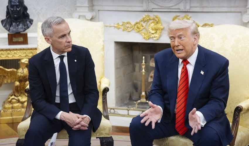 Trump and Canadian Prime Minister Carney. Photo: File Trump and Canadian Prime Minister Carney. Photo: File
