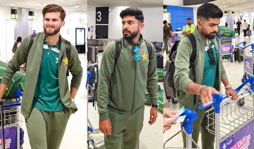 Pakistan team arrives in Auckland from Sydney Pakistan team arrives in Auckland from Sydney