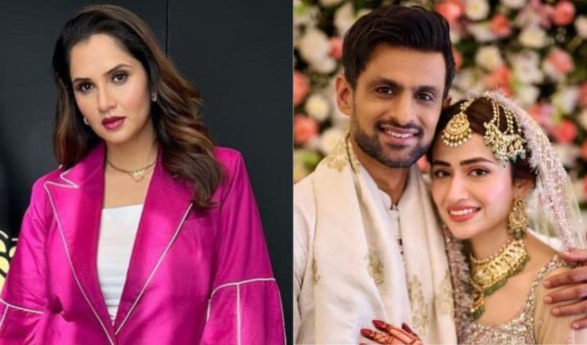 Sania Mirza reacts to Shoaib Malik, Sana Javed wedding Sania Mirza reacts to Shoaib Malik, Sana Javed wedding
