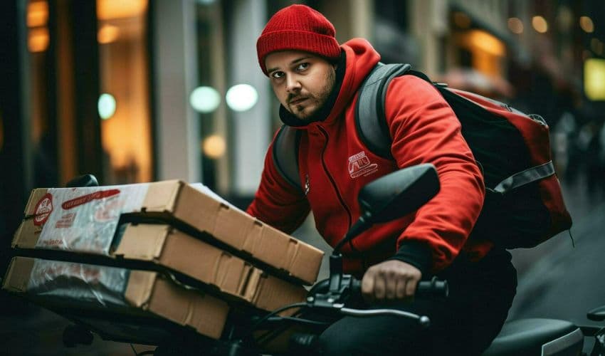Free home delivery AI generated image Free home delivery AI generated image