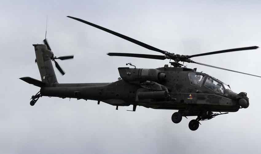 US Apache helicopter down US Apache helicopter down