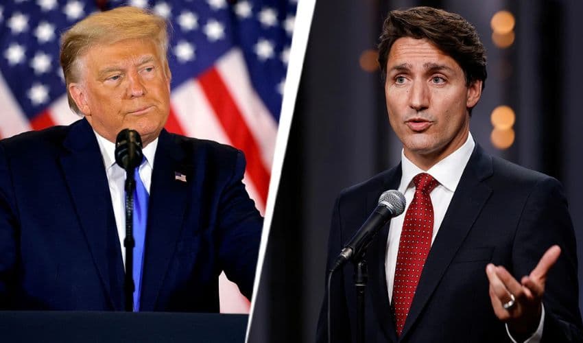US President Donald Trump and Canada PM Justin Trudeau US President Donald Trump and Canada PM Justin Trudeau