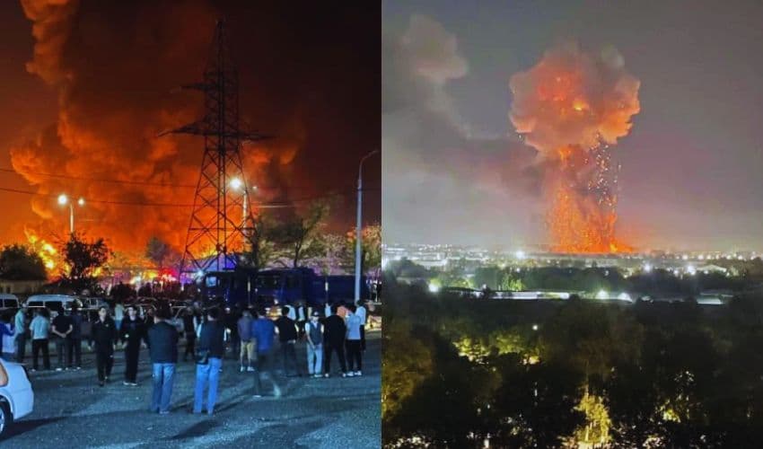 Warehouse explosion Warehouse explosion
